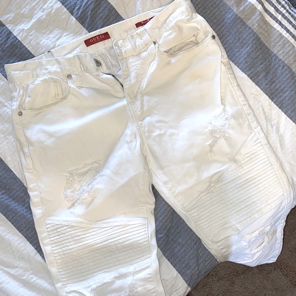 GUESS Jeans MOTO Biker Slim tapered SCOTCH FIT JEANS  Size 32 - Picture 6 of 16